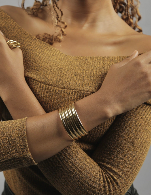 Gold African Bracelet- WATERPROOF