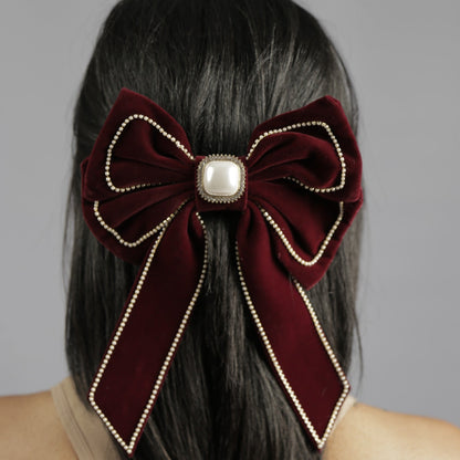 BOW HAIR CLIP - LUXURY