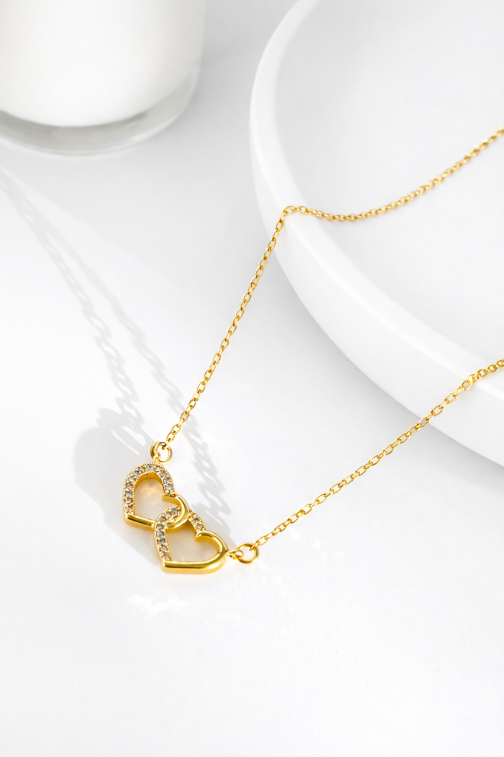 Double Heart Necklace - PREMIUM