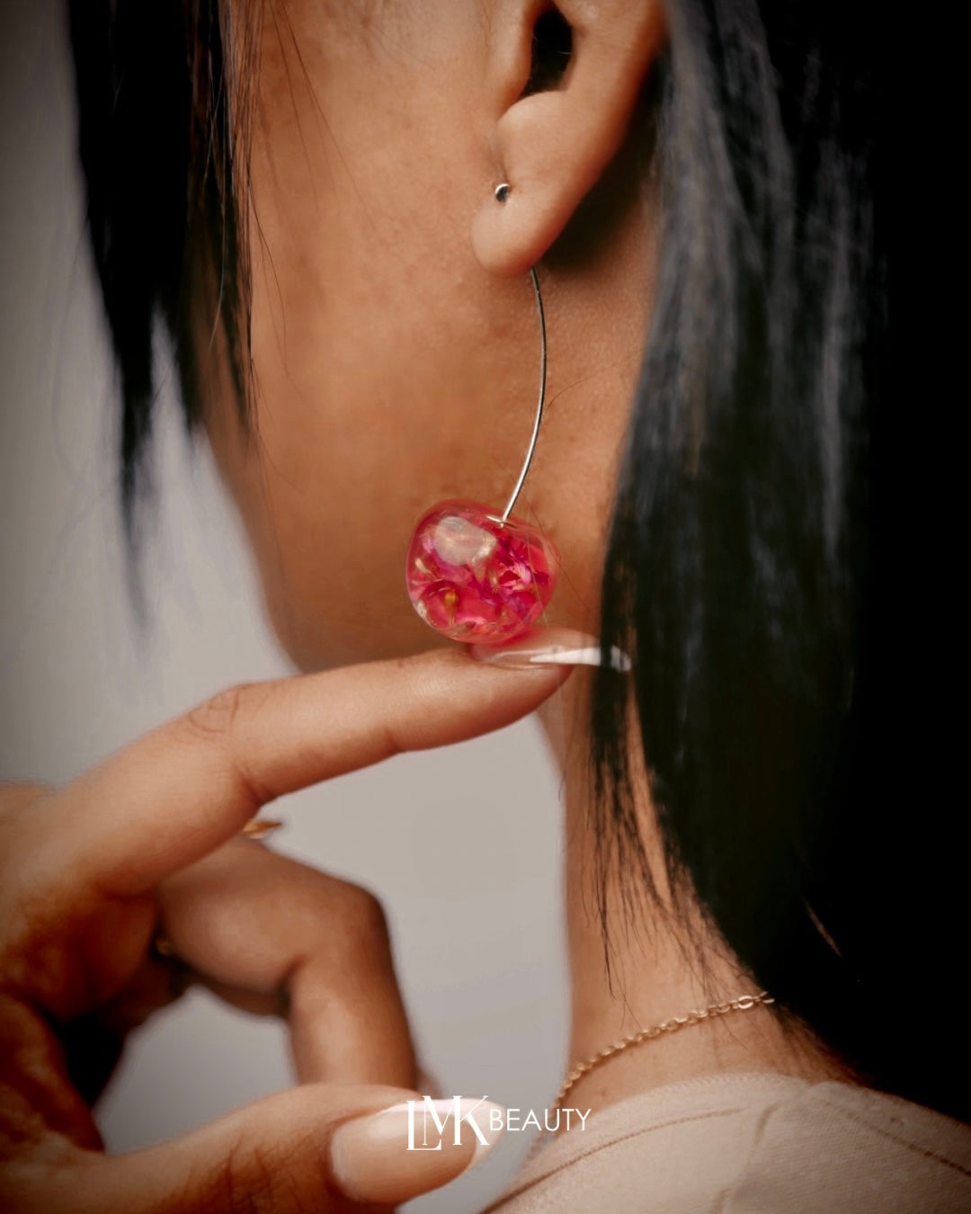 Golden Cherries Earrings