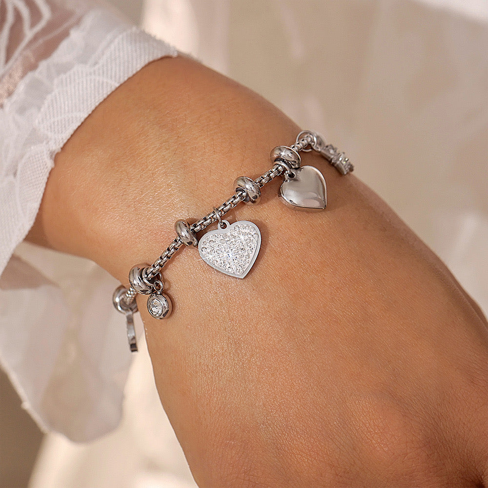 Gold Plated Charm Bracelet- premium